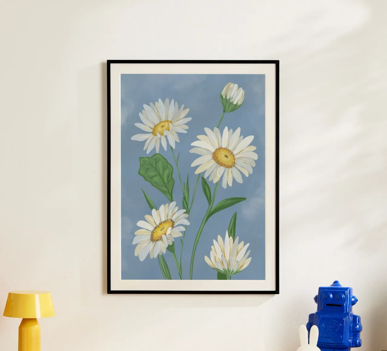 petali di margherita poster con telaio in plastica da NEW LIFE