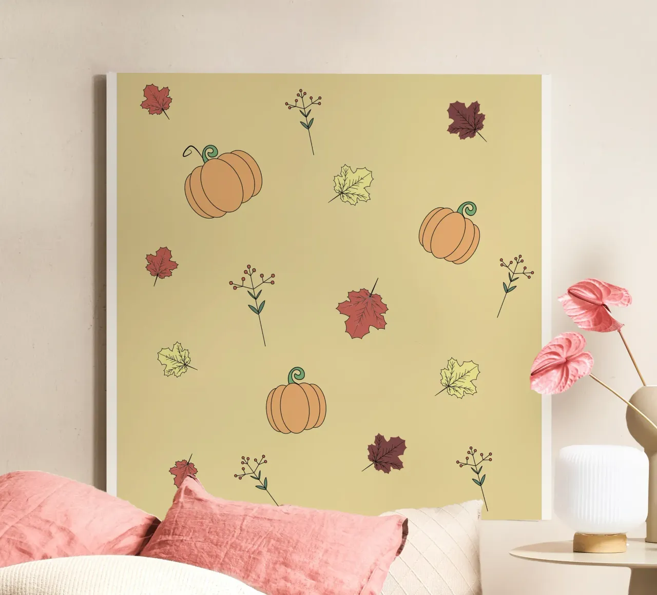 simbolo dell'autunno tela con Cornice a cassetta da NEW LIFE
