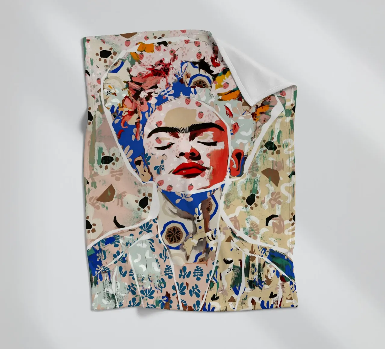 Pattern Play No 18 (Frida) coperta in pile da treechild