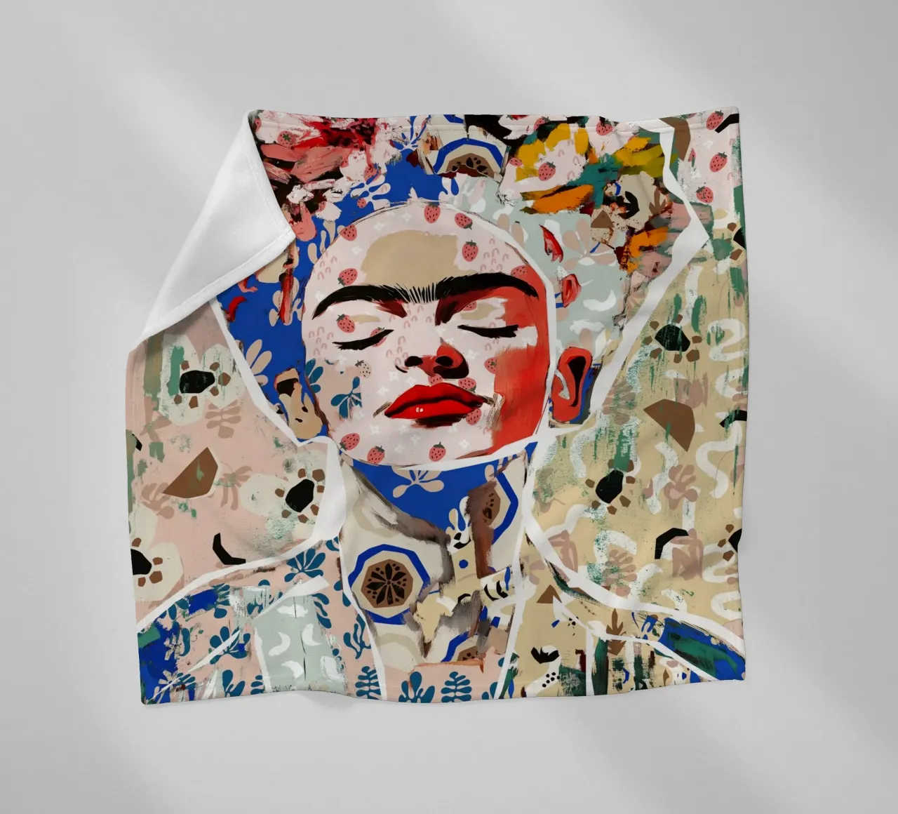Pattern Play No 18 (Frida) coperta in pile da treechild