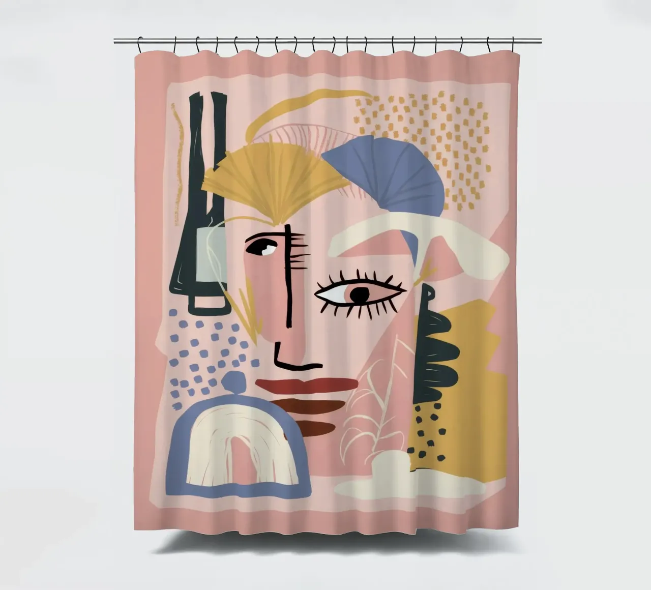 Prismatic Visage Dream shower curtain by Stone Patina