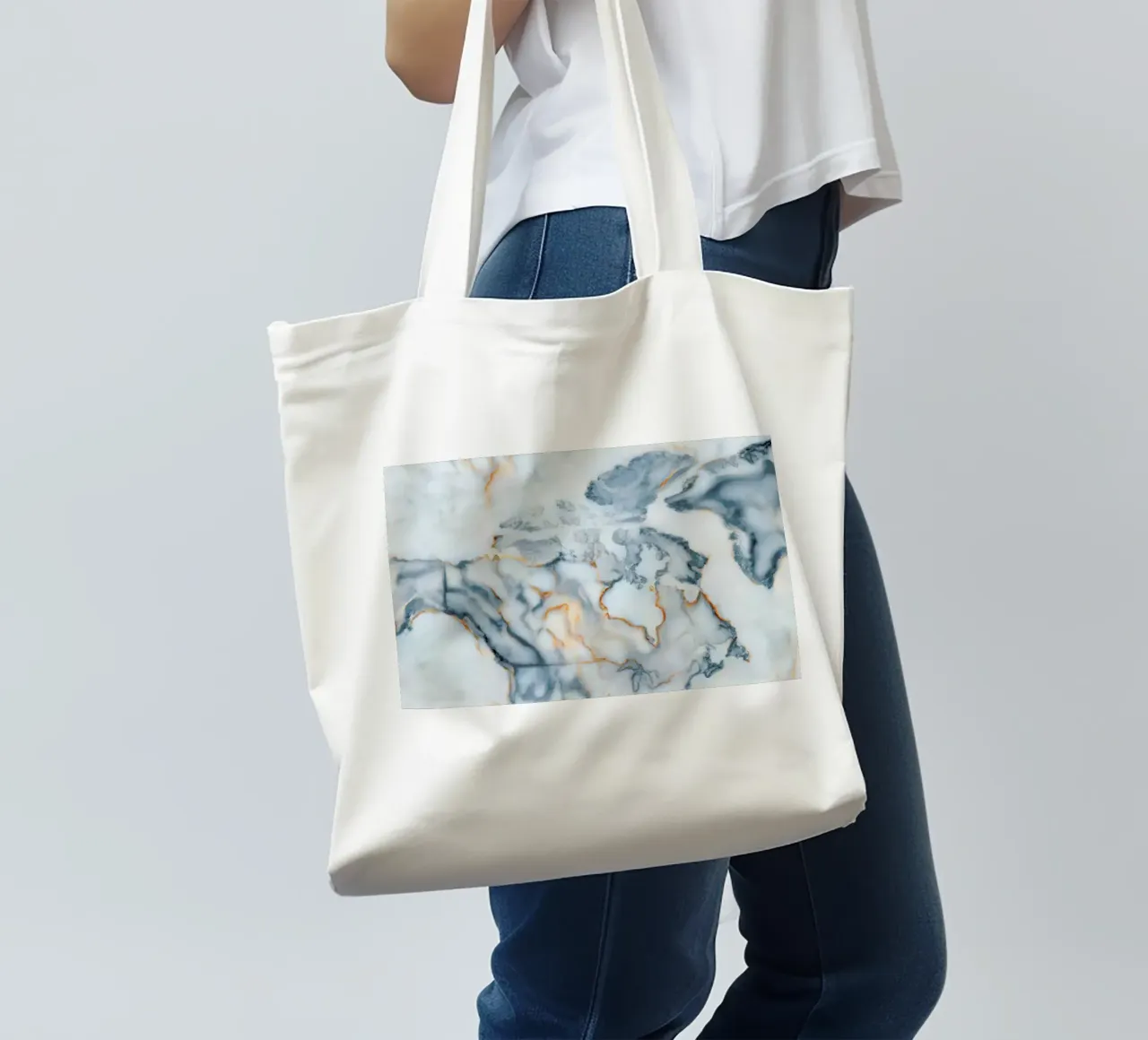 Canada Marble Map tote bag by Octavian