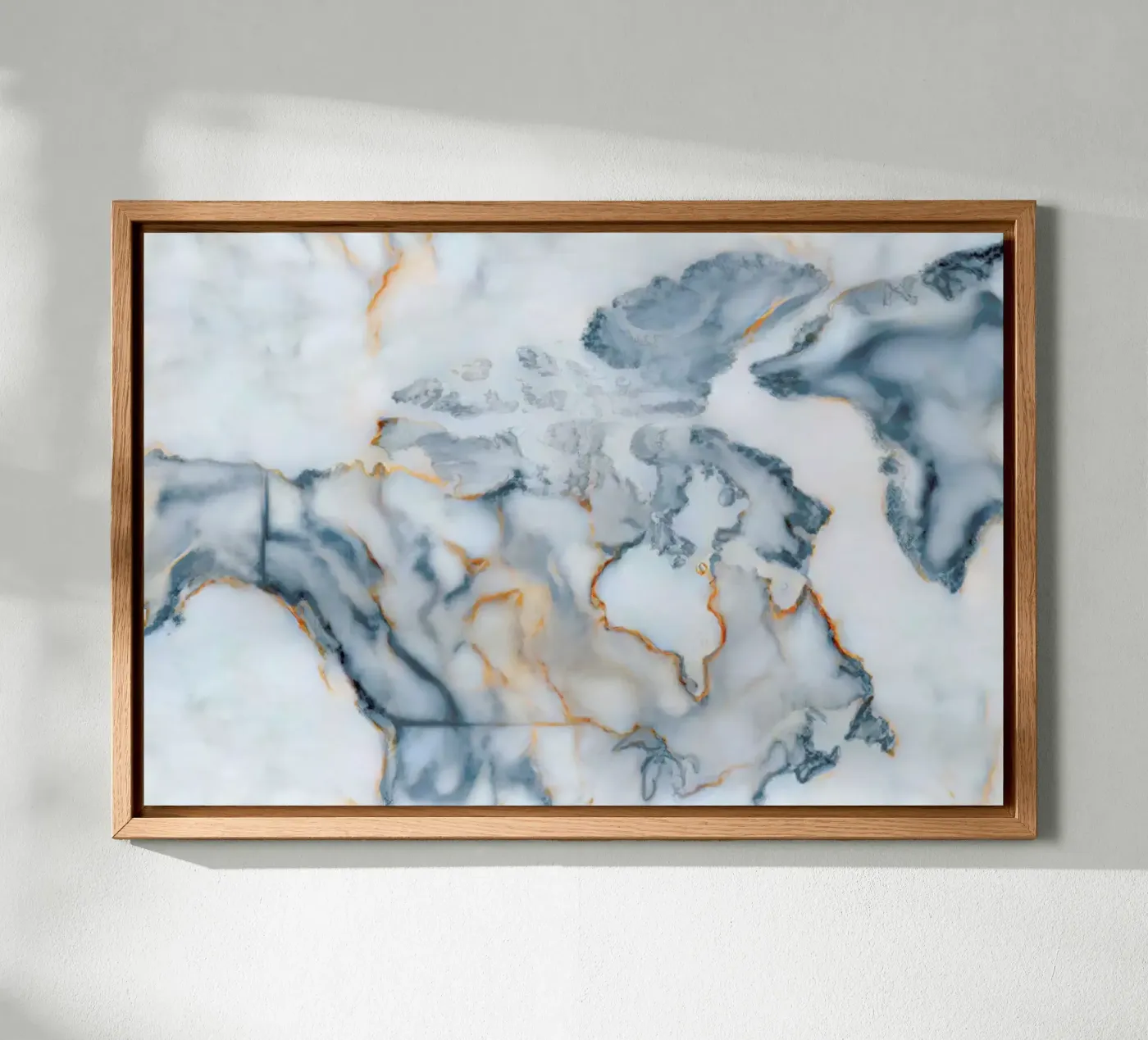 Canada Marble Map alluminio dibond da Octavian