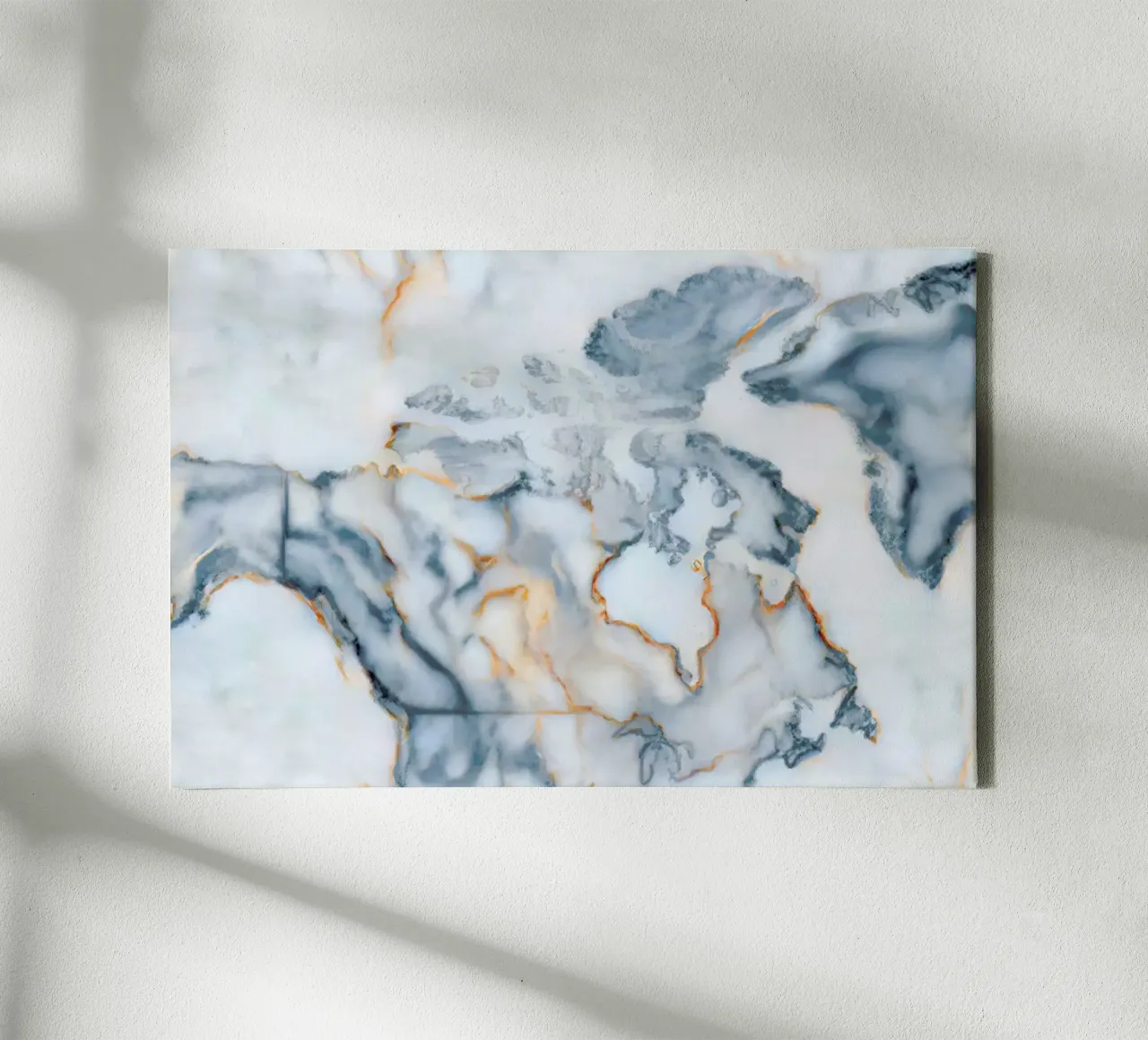 Canada Marble Map tela con Cornice a cassetta da Octavian