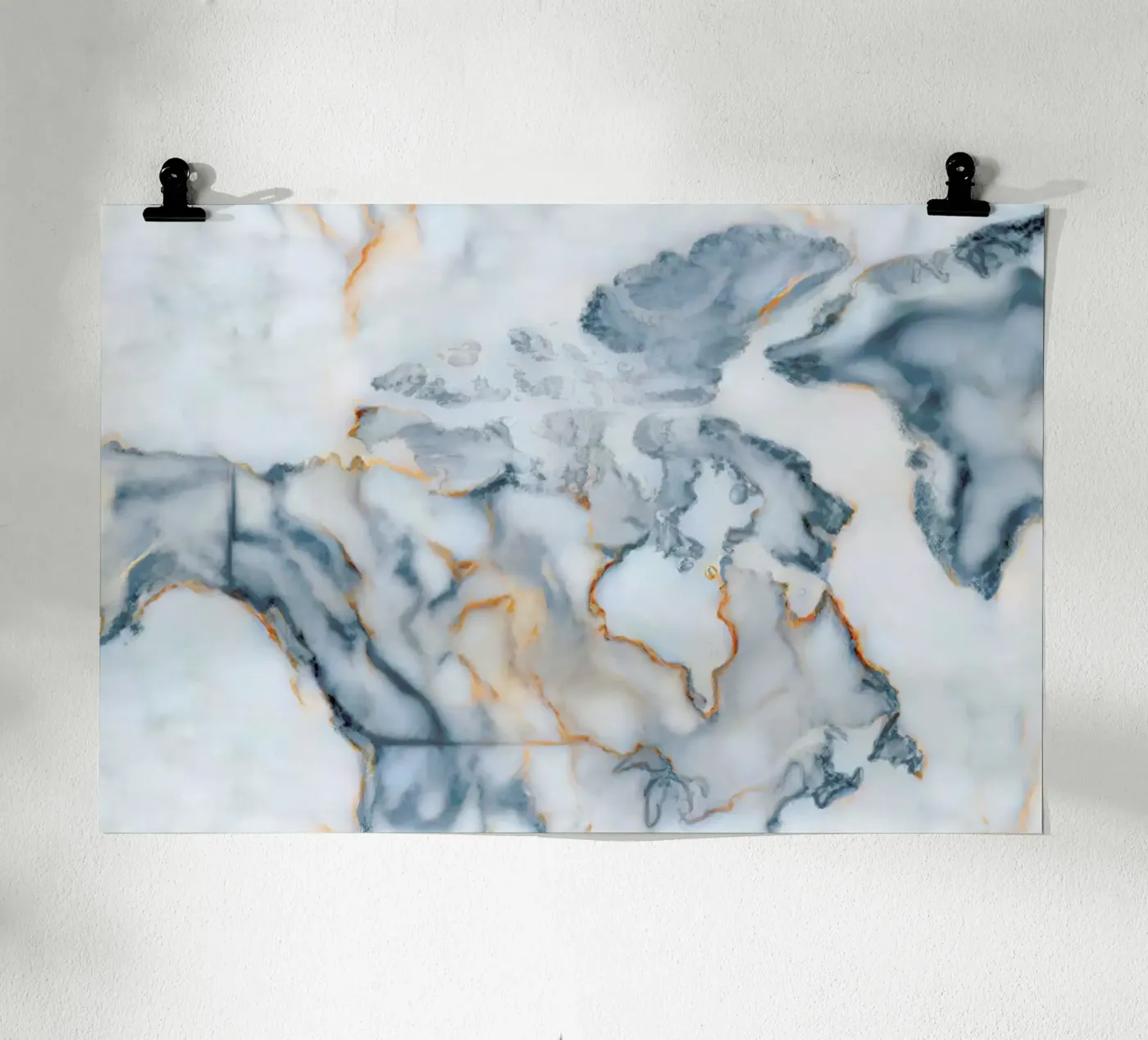 Canada Marble Map poster by Octavian