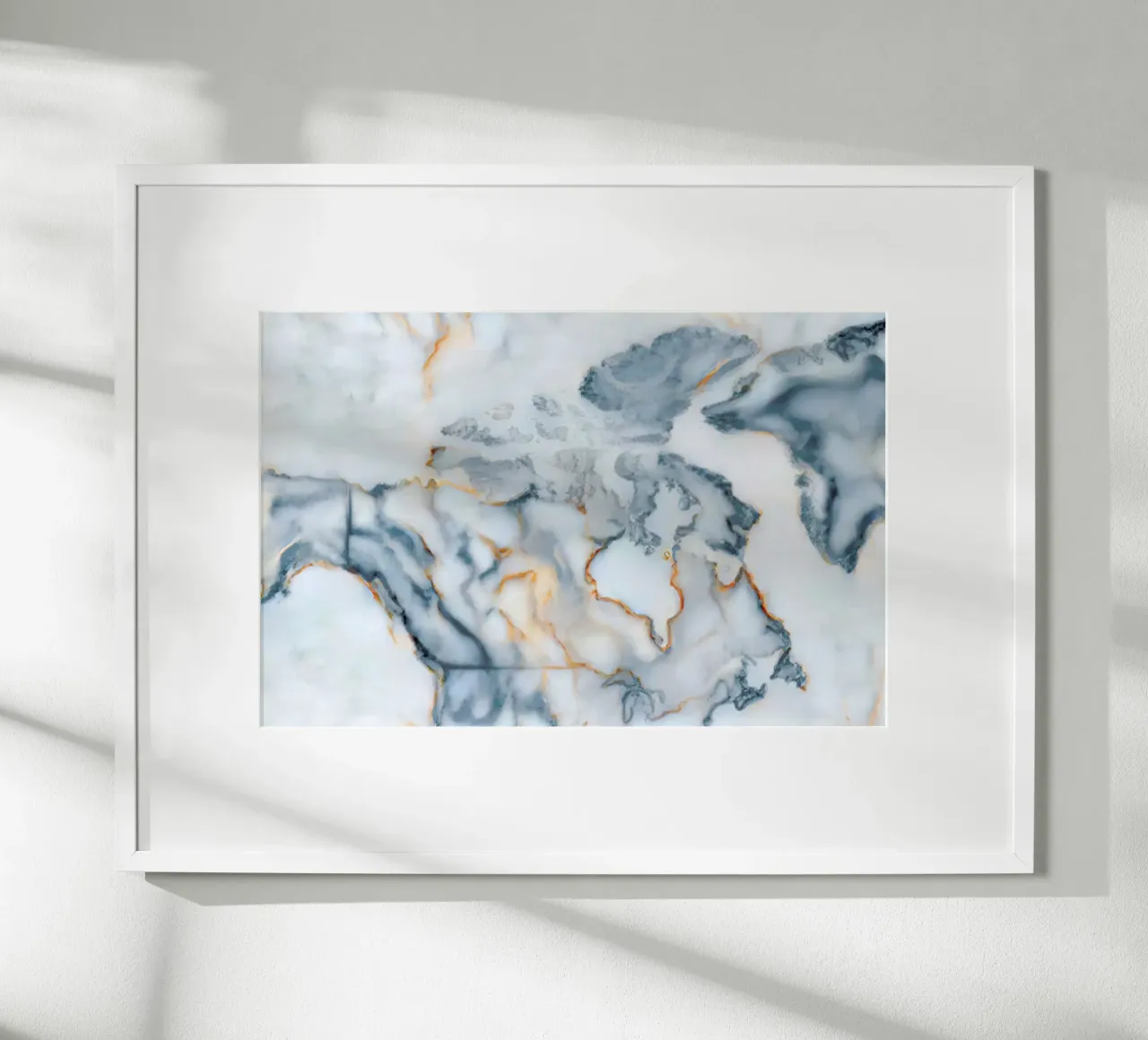 Canada Marble Map carta hahnemühle da Octavian
