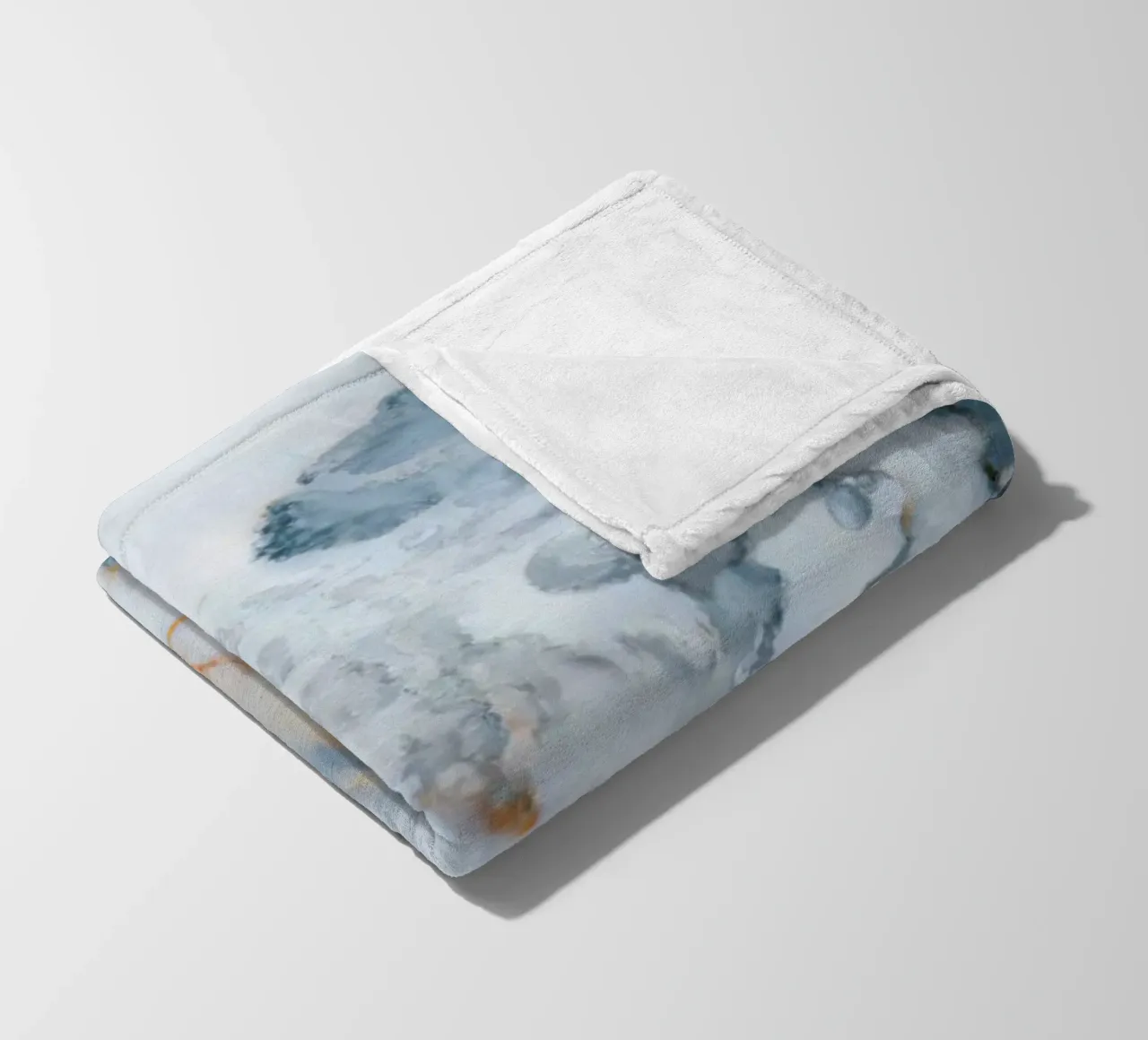 Canada Marble Map fleece blanket by Octavian