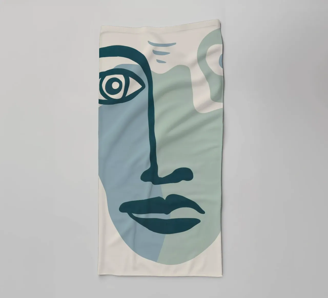 Cerulean Mindscape Contemplation towel by Stone Patina