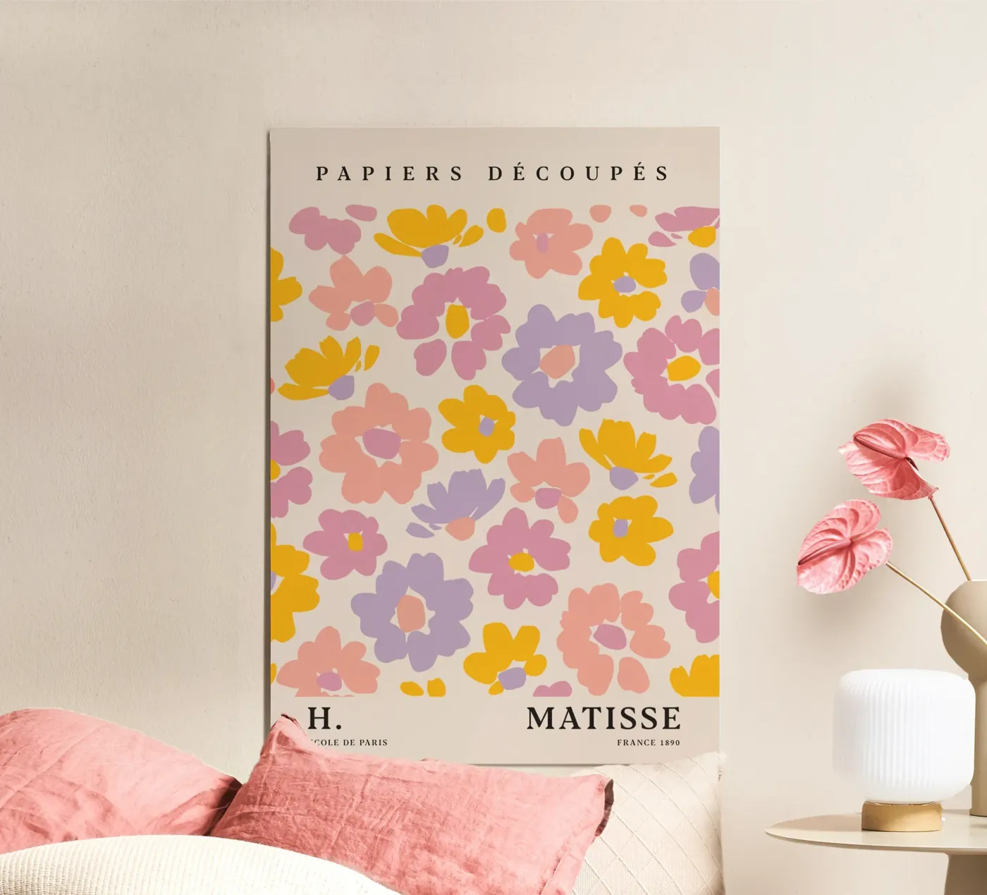 Blütentextur Poster von Vonda Shop
