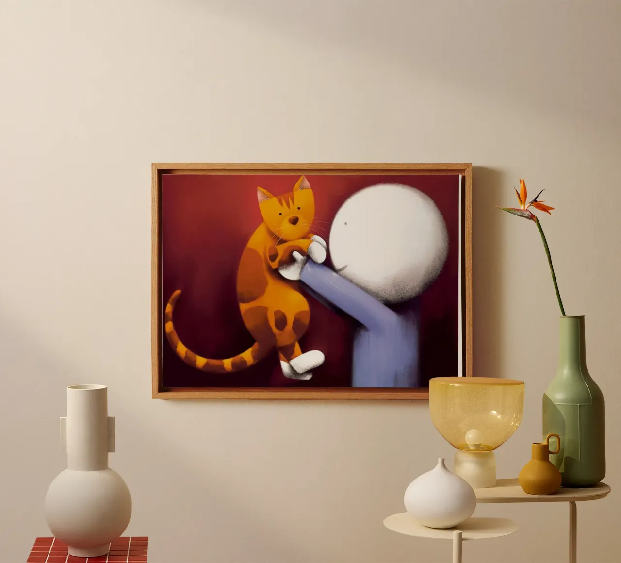 weer samen door doug hyde canvas met Baklijst van Hyde Hi