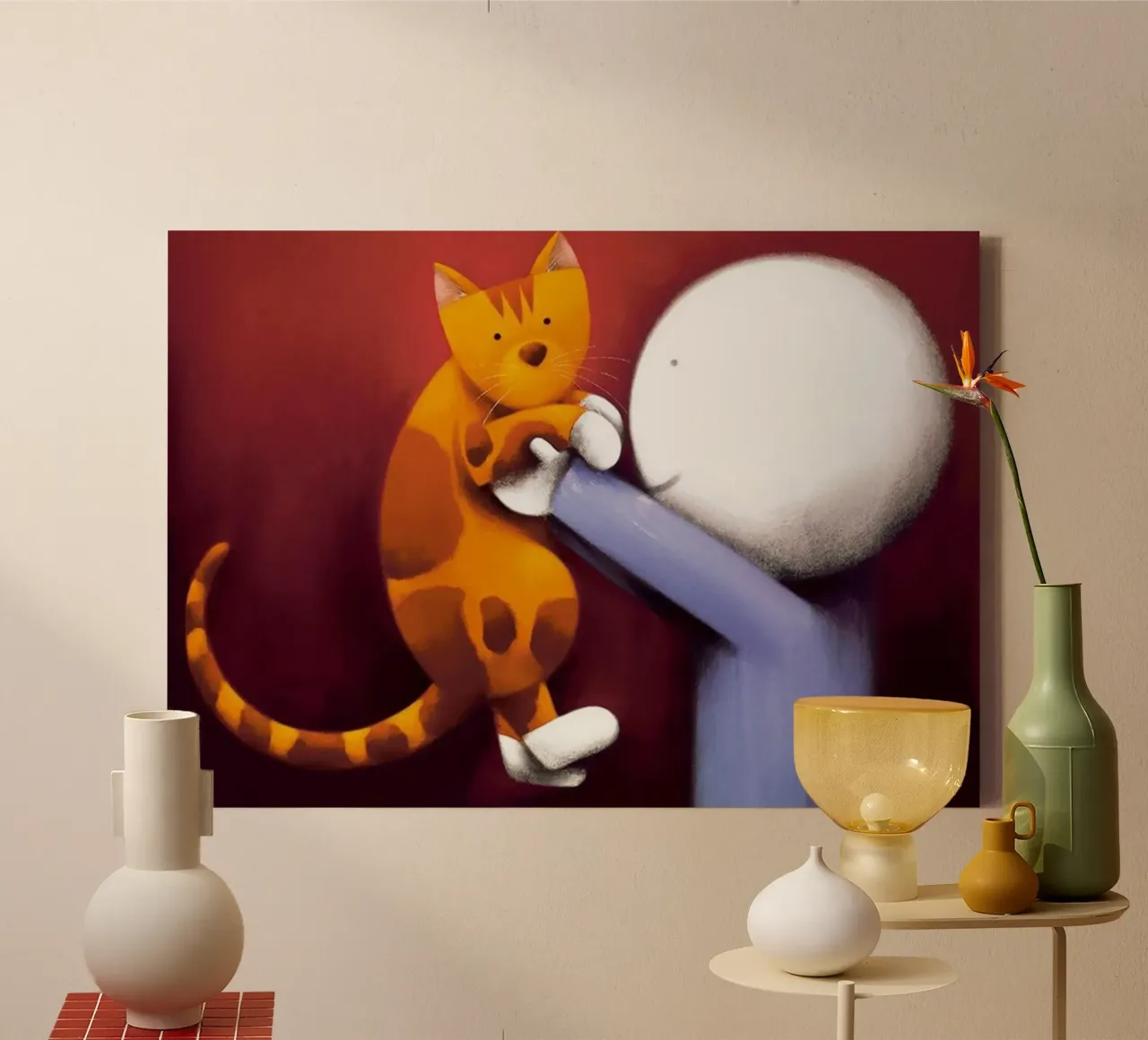 weer samen door doug hyde canvas met Baklijst van Hyde Hi