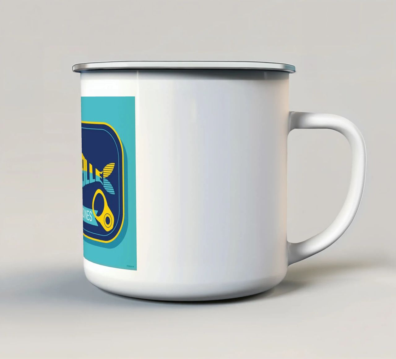 Sardina di Marsiglia tazza in smalto da Raphaël Delerue