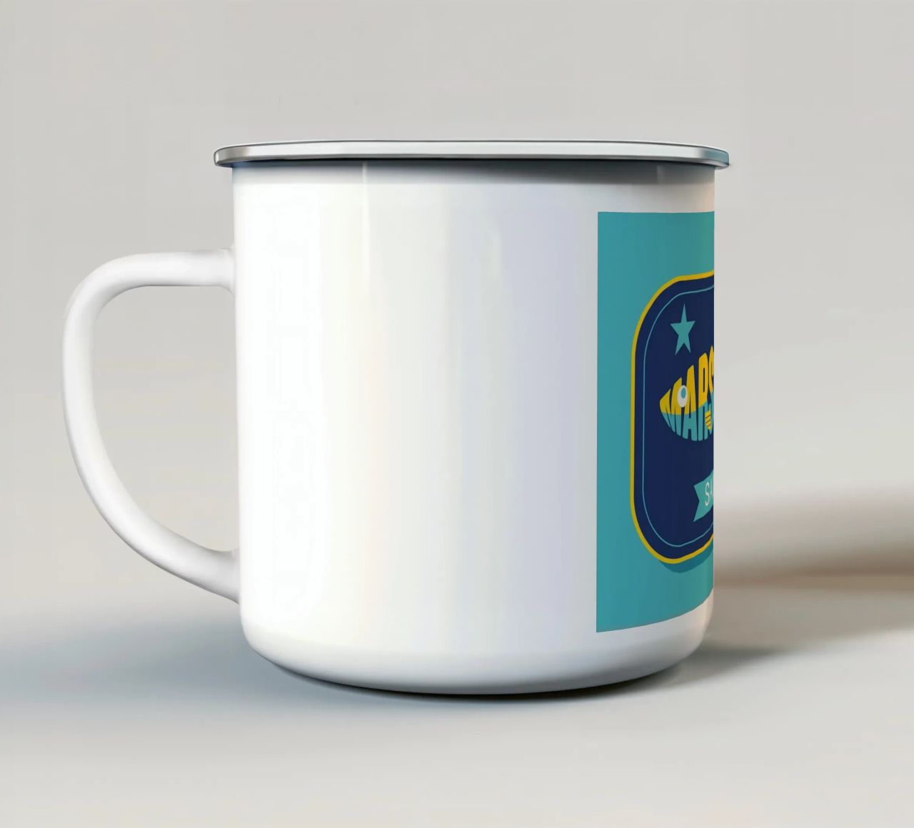 Sardina di Marsiglia tazza in smalto da Raphaël Delerue