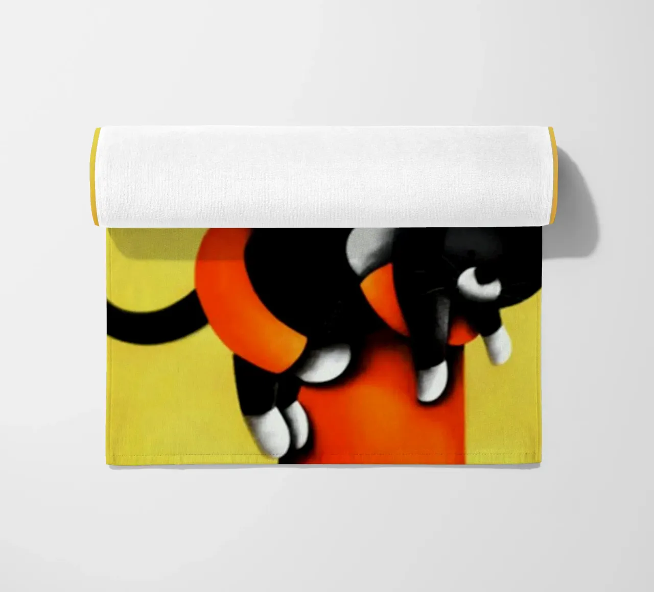 gatti in pigiama donna gatto Doug Hyde telo mare da Hyde Hi