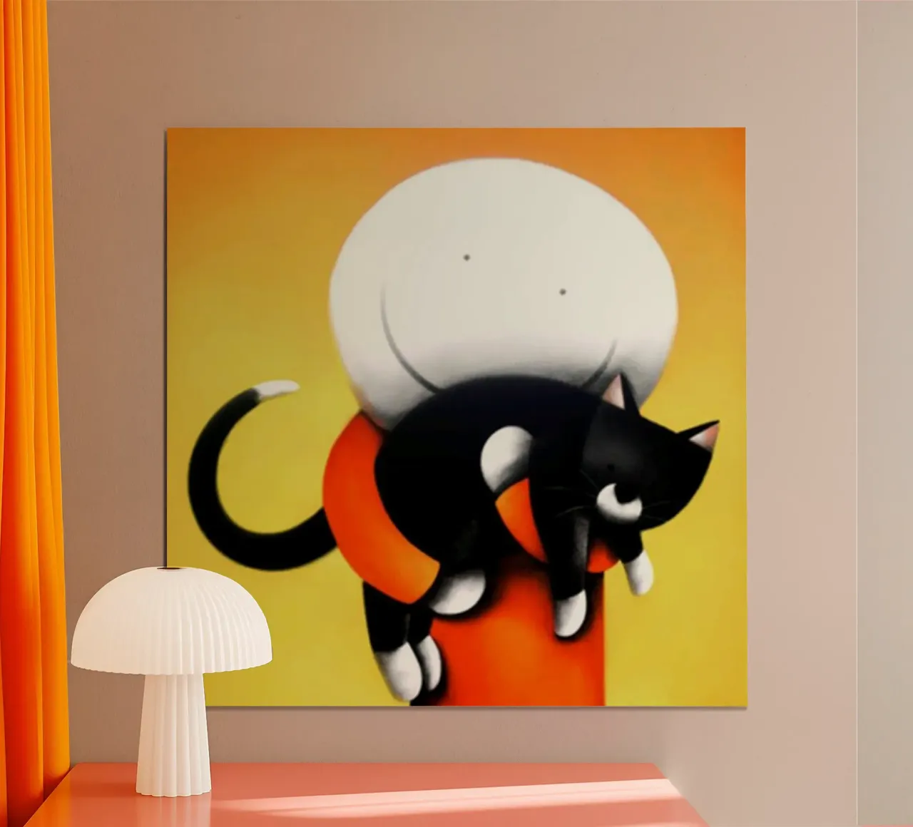 gatti in pigiama donna gatto Doug Hyde carta hahnemühle da Hyde Hi