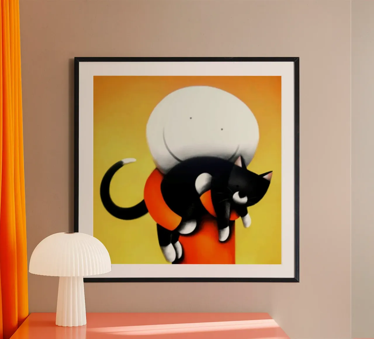 gatti in pigiama donna gatto Doug Hyde carta hahnemühle da Hyde Hi