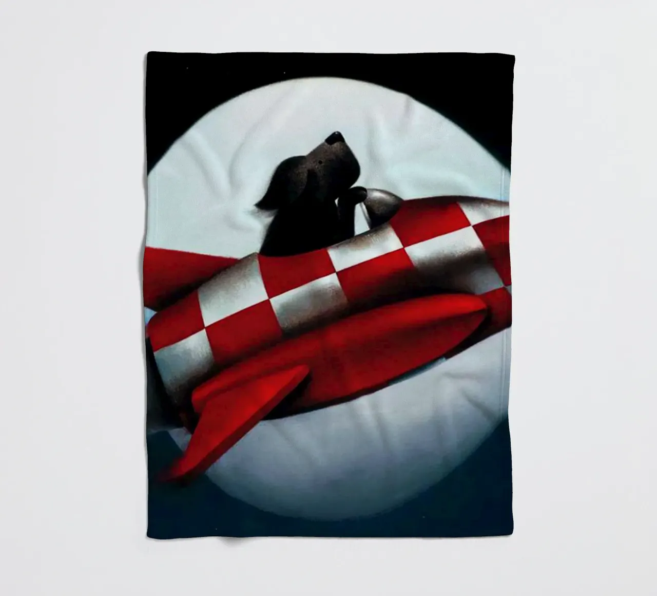 The Moon and Back by Doug Hyde fleece blanket by Hyde Hi