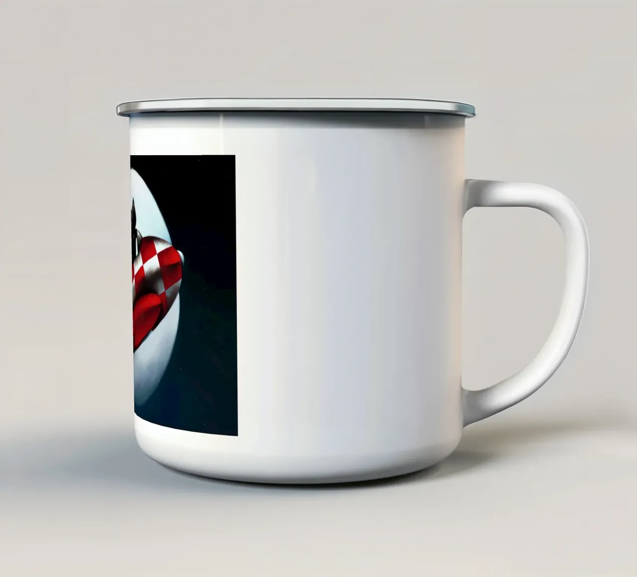 The Moon and Back by Doug Hyde enamel mug by Hyde Hi