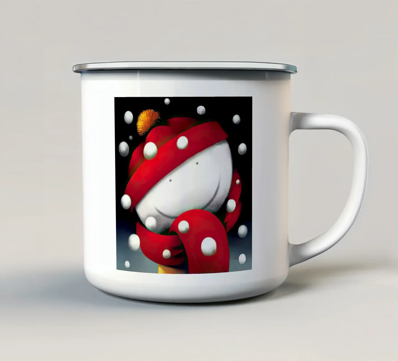 Sorrisi d'inverno di Doug Hyde tazza in smalto da Hyde Hi
