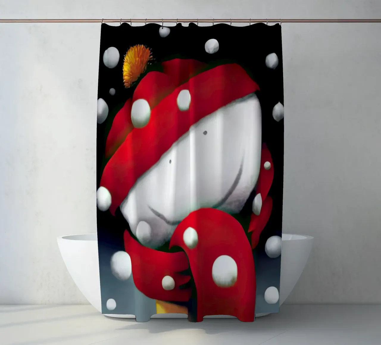 Sorrisi d'inverno di Doug Hyde tenda da doccia da Hyde Hi