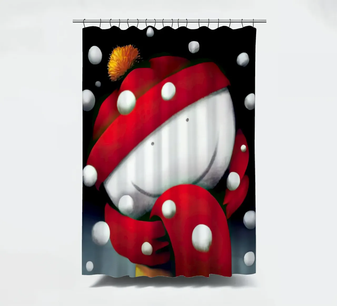 Sorrisi d'inverno di Doug Hyde tenda da doccia da Hyde Hi