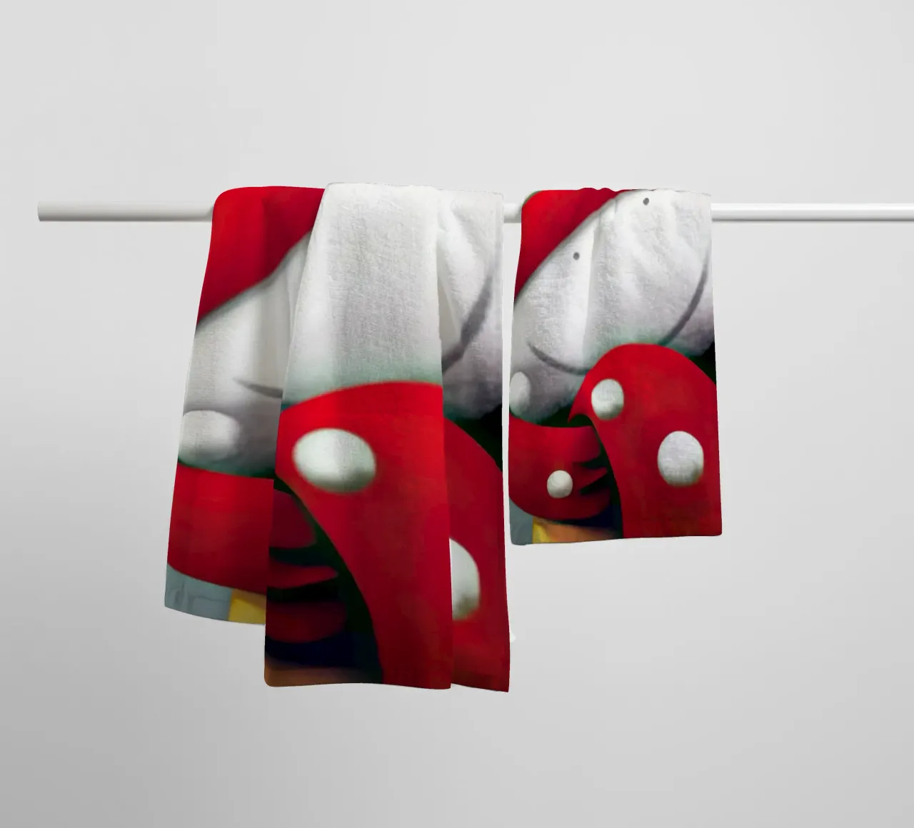 Sorrisi d'inverno di Doug Hyde asciugamano da bagno da Hyde Hi