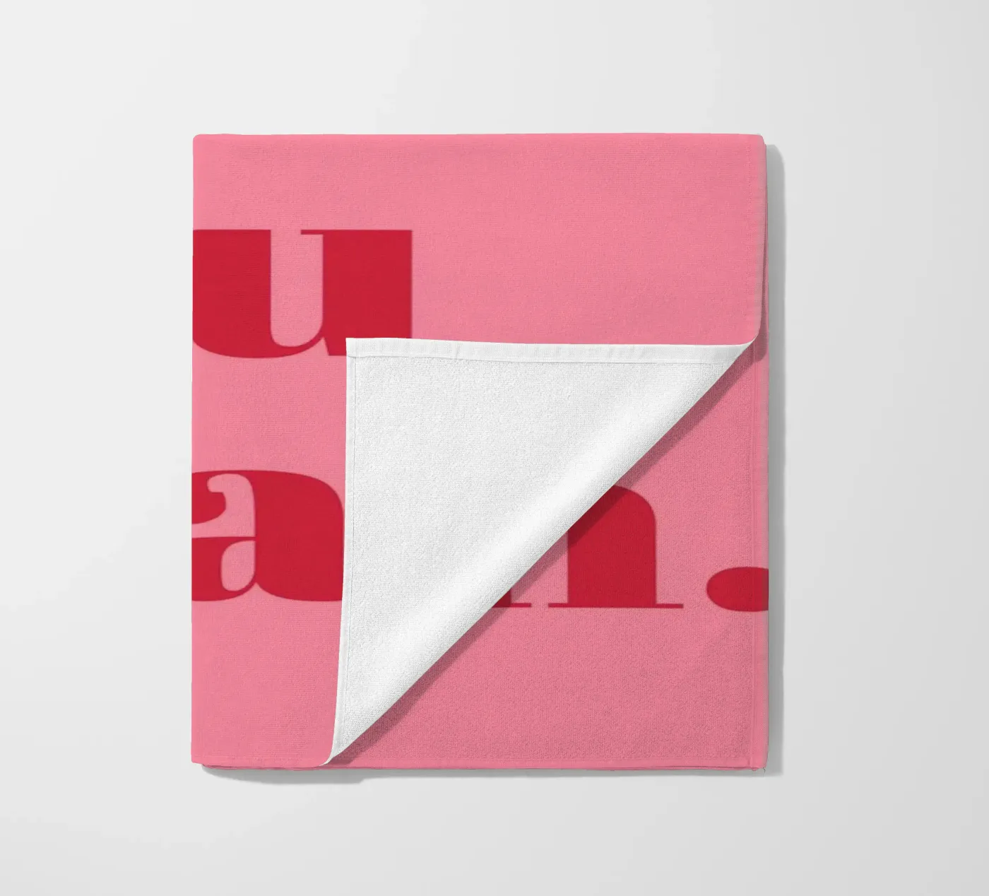“Yes Girl, You Can” Feminist Empowerment Quote in Bold Red beach towel by pdigitalprints