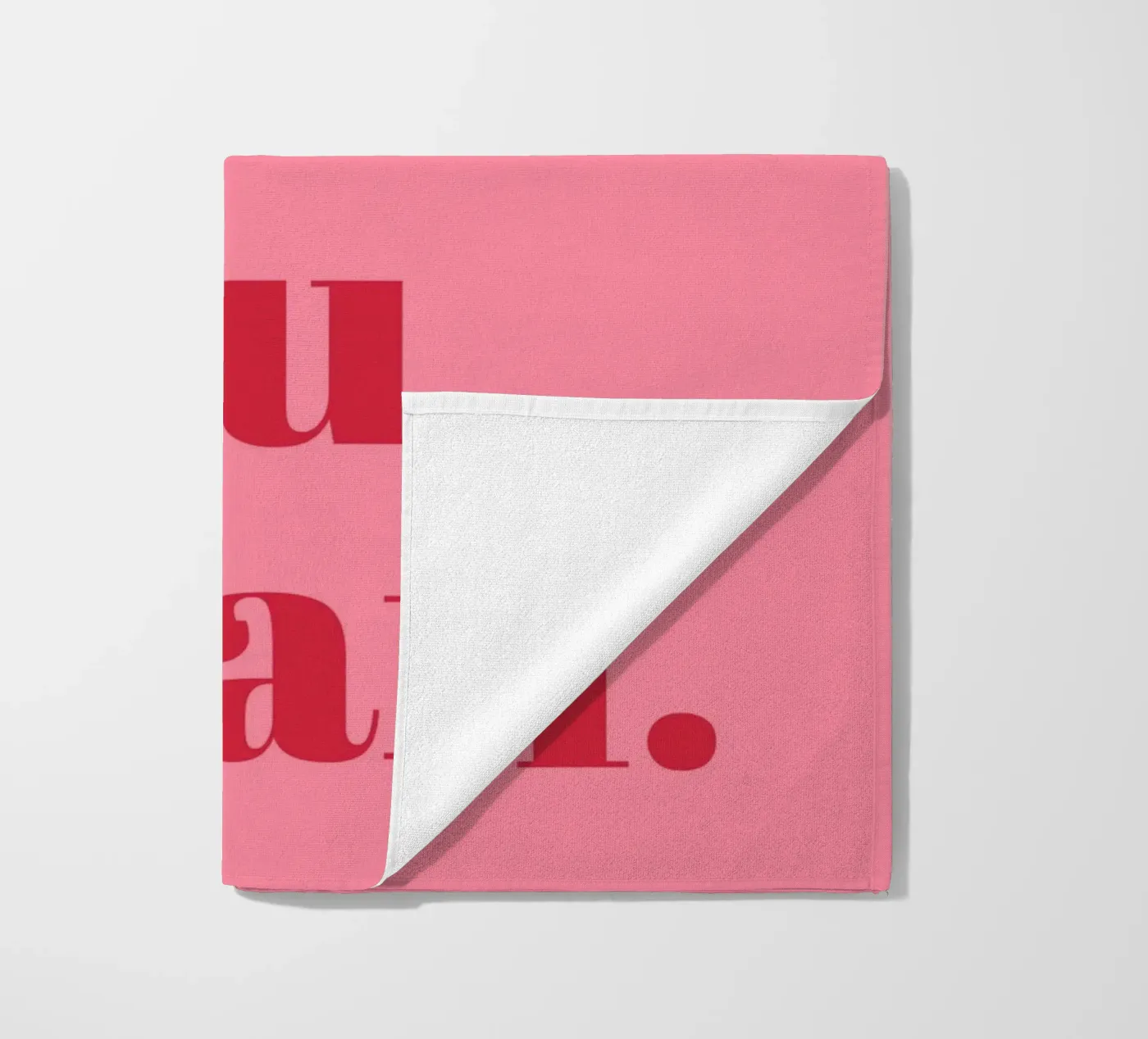 “Yes Girl, You Can” Feminist Empowerment Quote in Bold Red beach towel by pdigitalprints