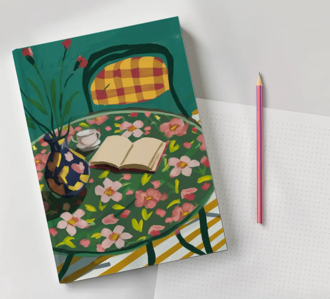 Pause lecture florale carnet de notes de Aurora Muse