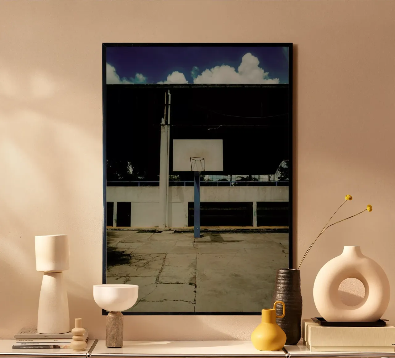 Just a Hoop poster con telaio in plastica da Philipp Reinhard