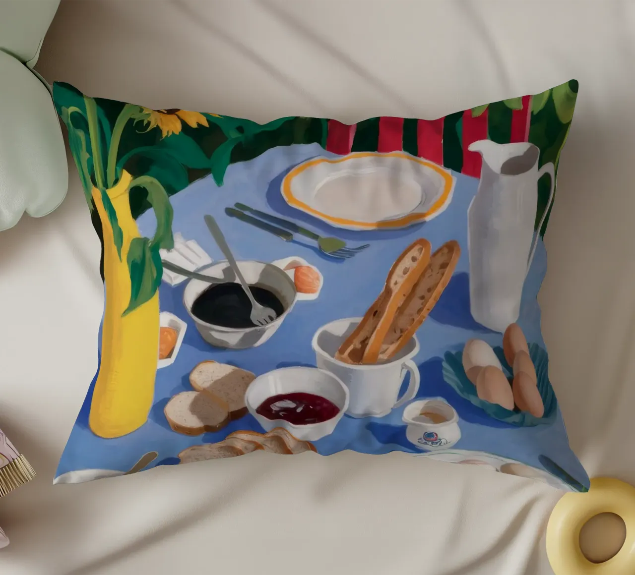Brunch diffuso al sole cuscino da Aurora Muse