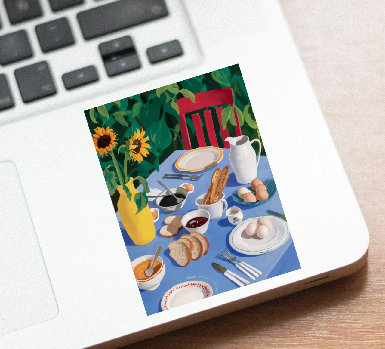 Brunch diffuso al sole adesivo da Aurora Muse