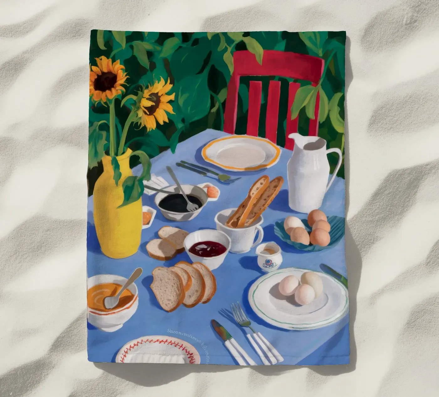Brunch diffuso al sole telo mare da Aurora Muse
