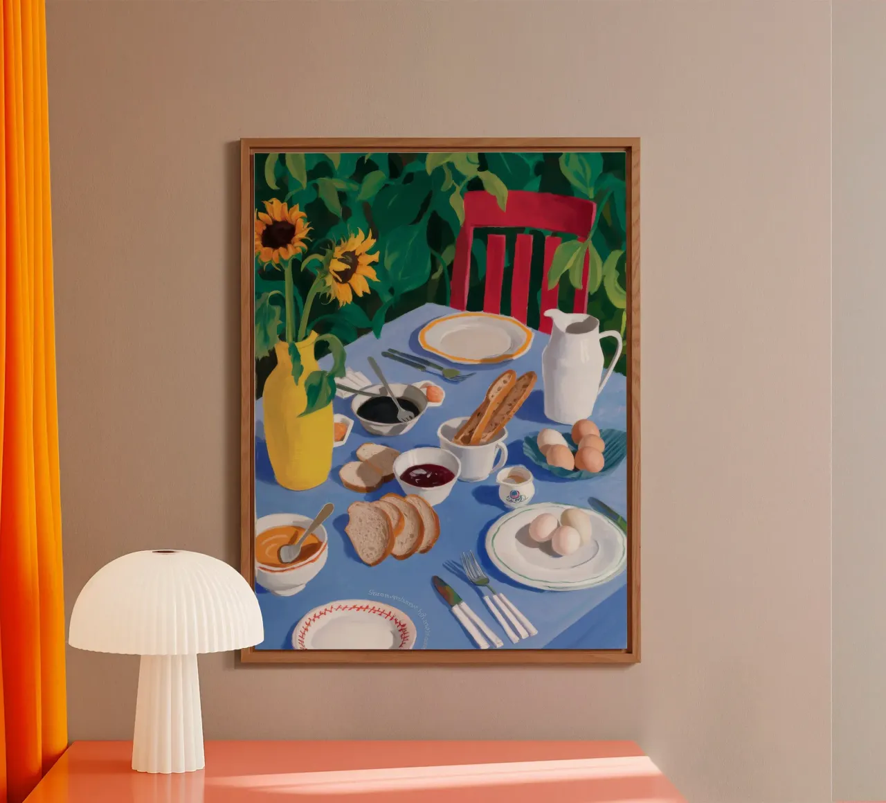 Brunch diffuso al sole alluminio dibond da Aurora Muse