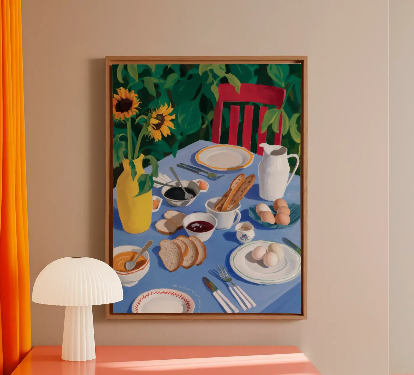 Brunch diffuso al sole tela da Aurora Muse