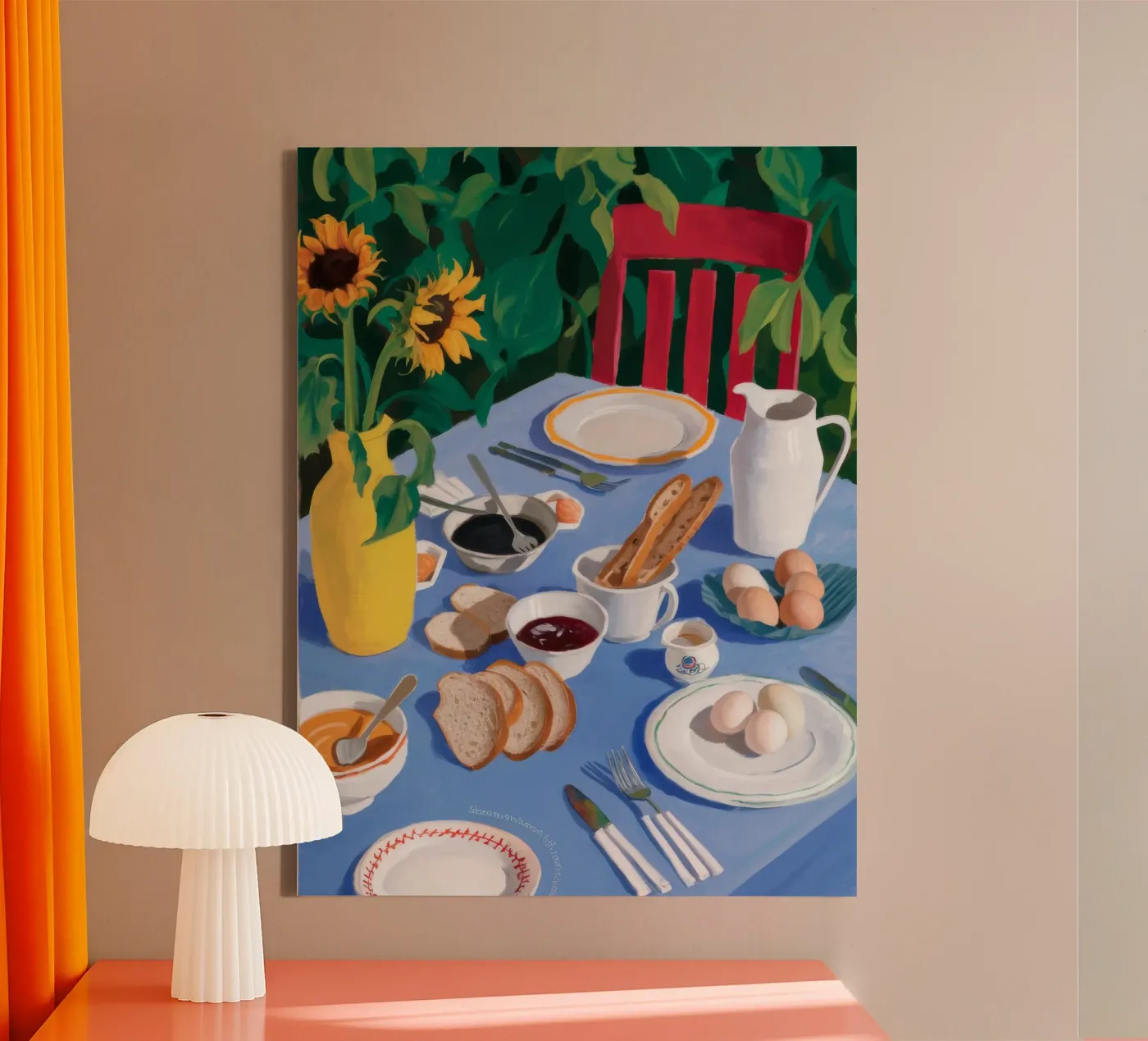 Brunch diffuso al sole tela da Aurora Muse