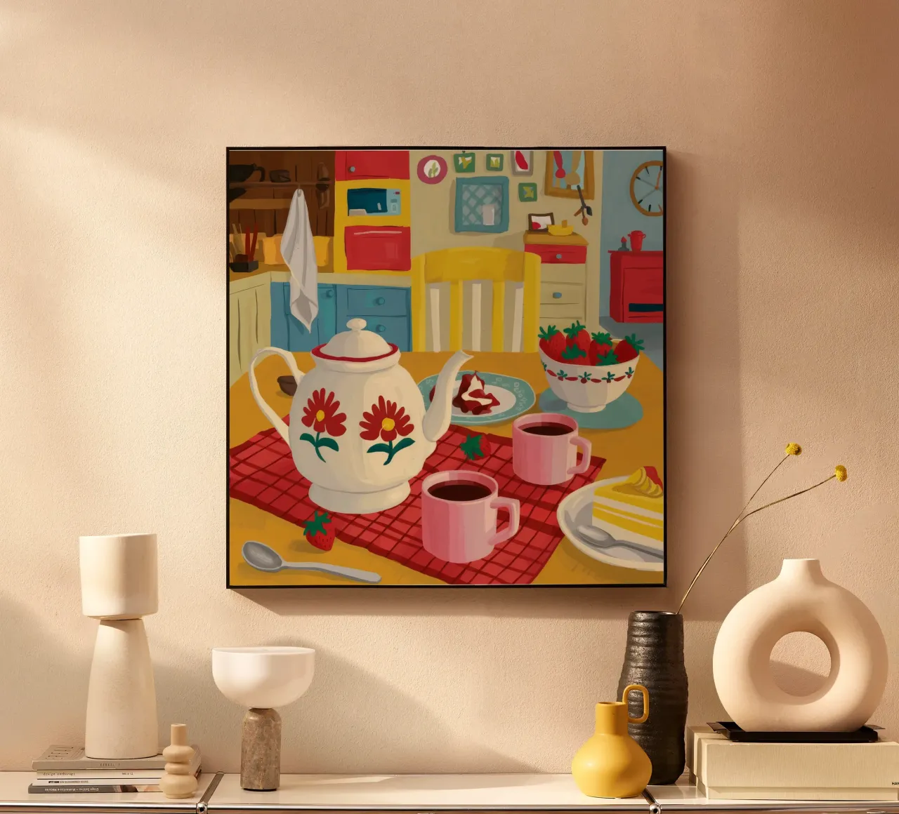 Teiera Cherry Whimsy plexiglass da Aurora Muse