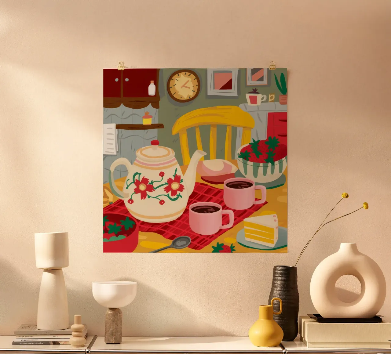 Beeren-Tee-Glückseligkeit Hahnemühle von Aurora Muse