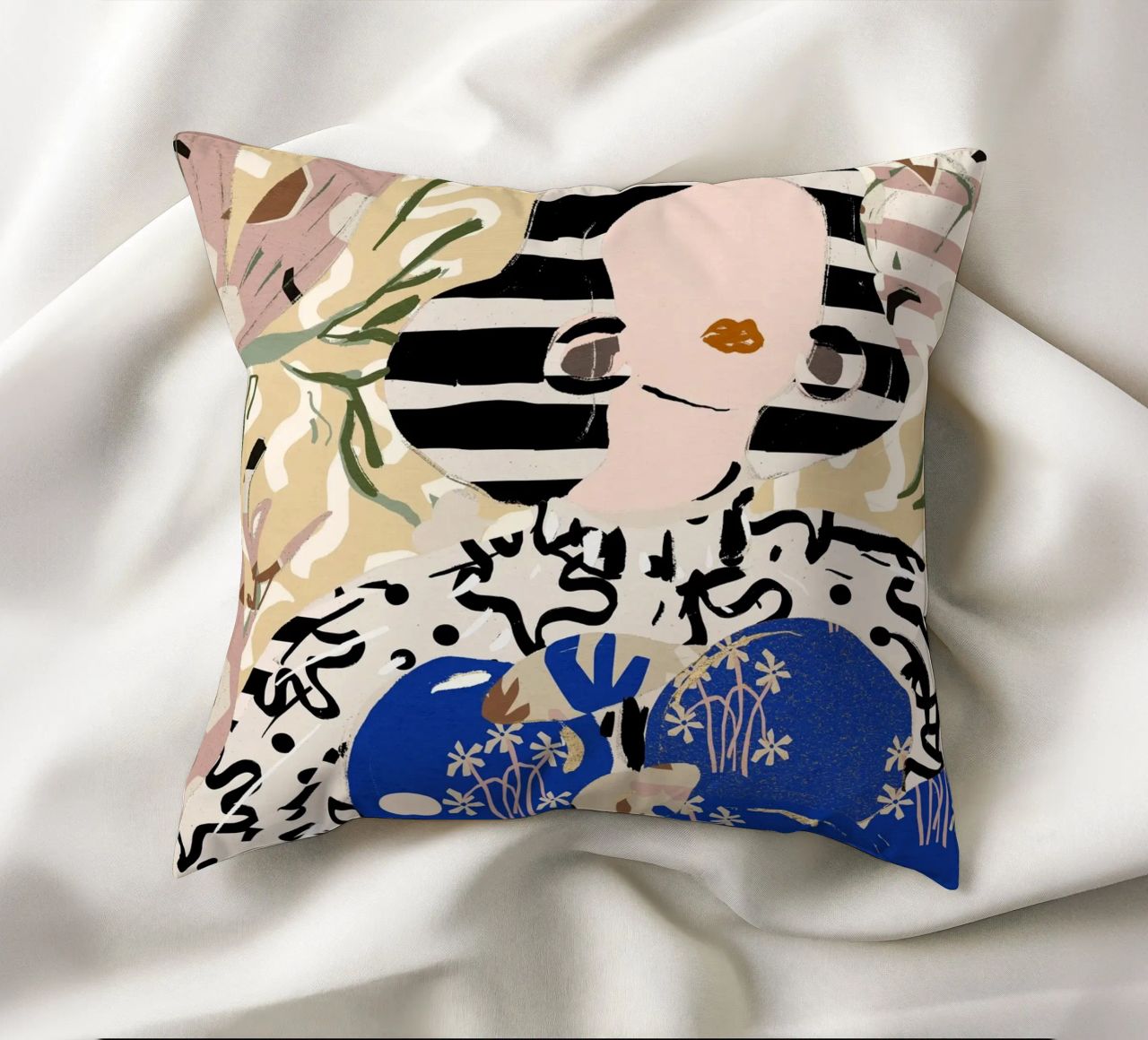 Pattern Play No 20 decorative cushion by treechild