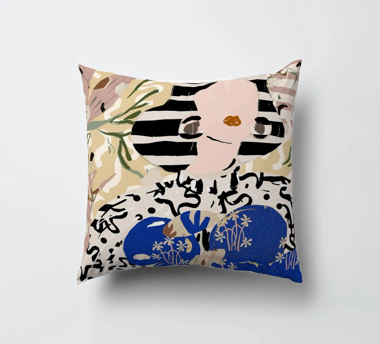 Pattern Play No 20 decorative cushion by treechild