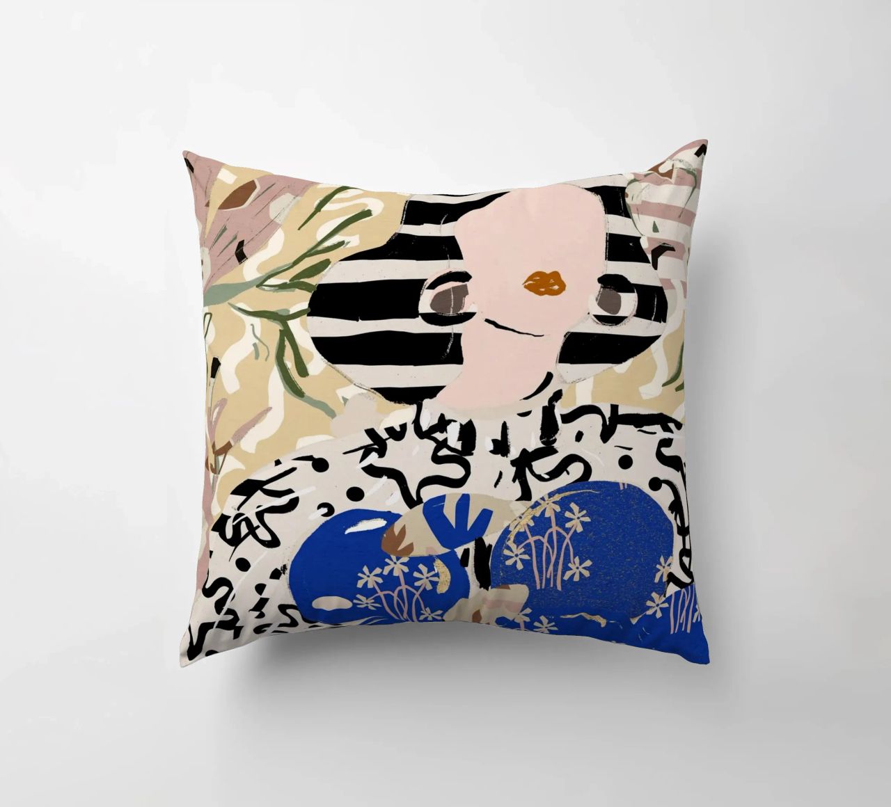 Pattern Play No 20 decorative cushion by treechild