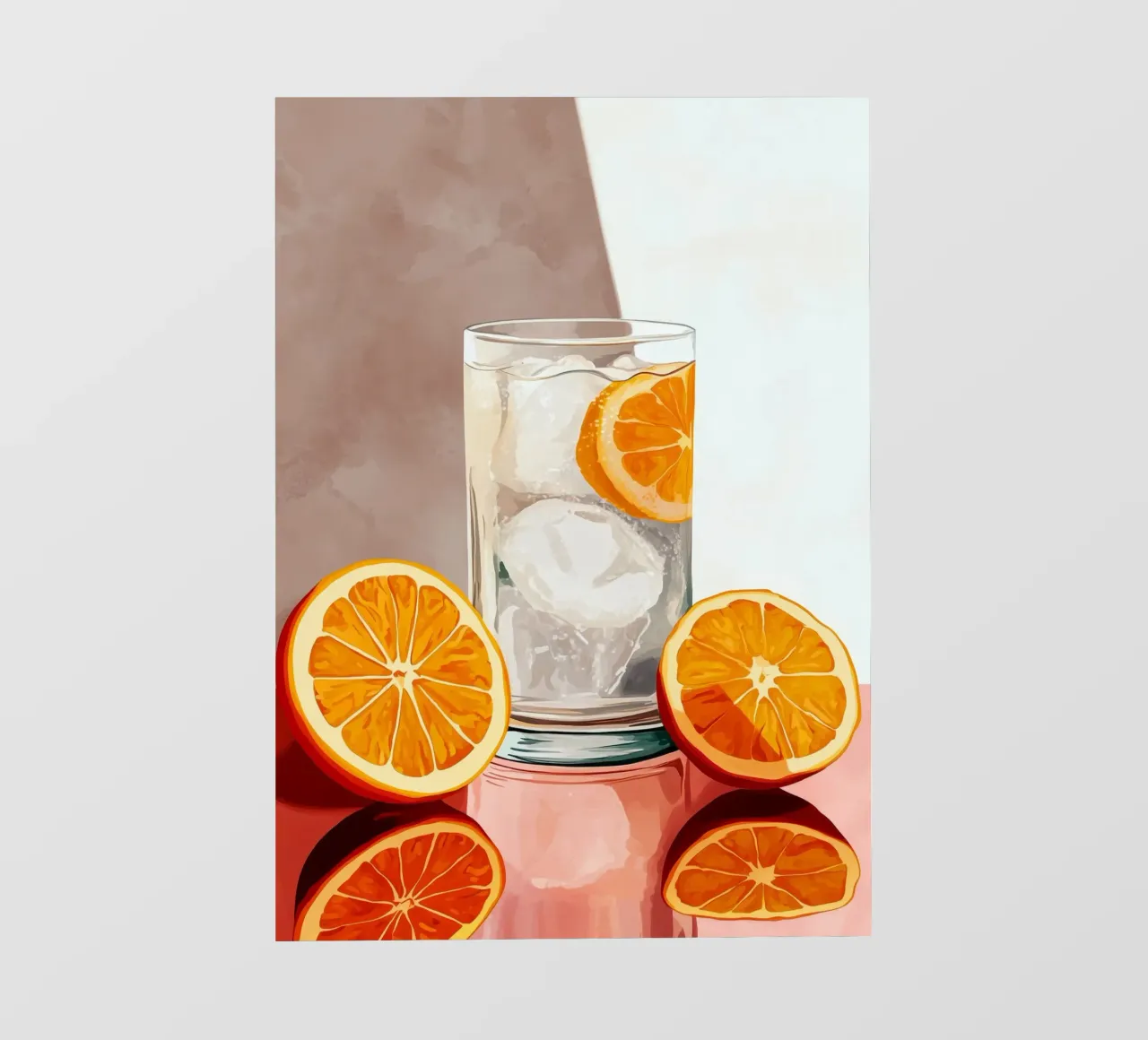 Orangenwasser Fototapete von Justyna Jaszke JBJart