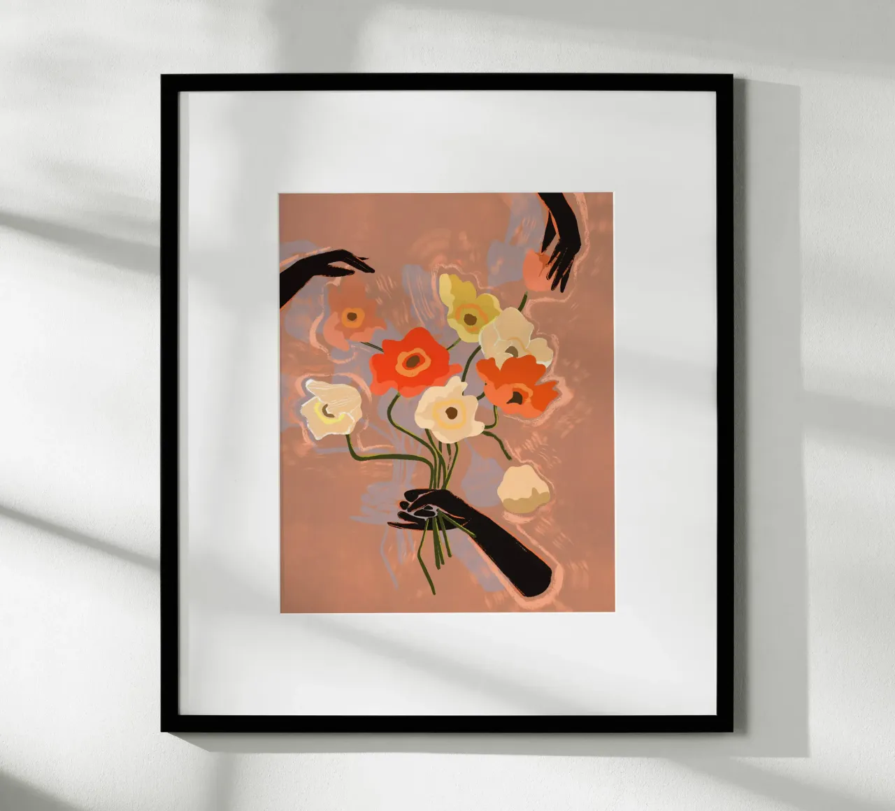 Flower Always poster con telaio in alluminio da Arty Guava