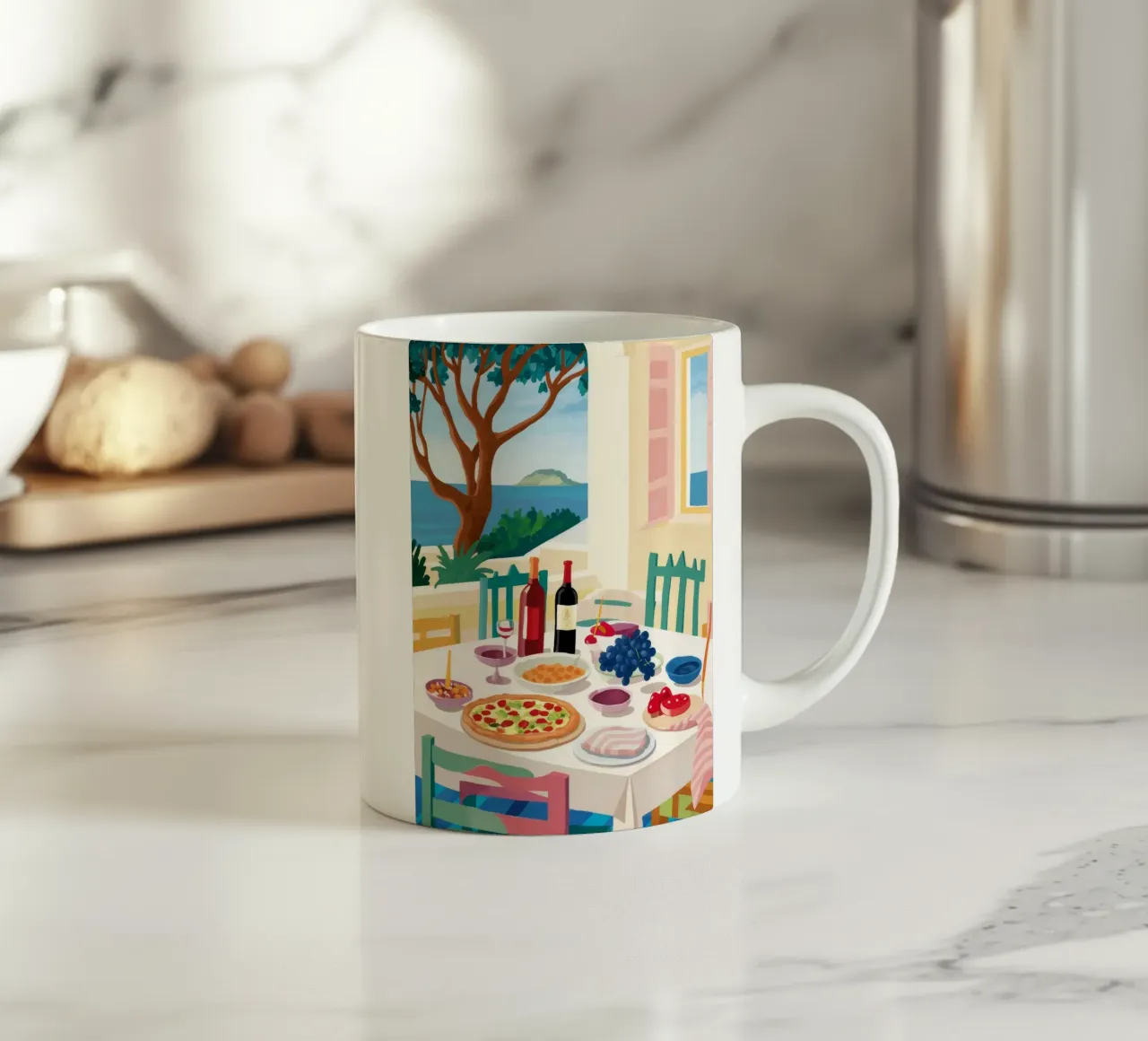 Pranzo in riva al mare Harmony tazza in ceramica da Aurora Muse