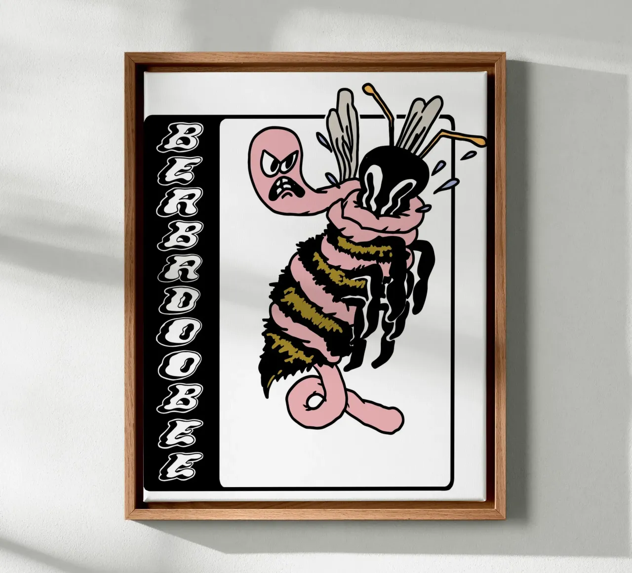 Bijen groot canvas met Baklijst van Green