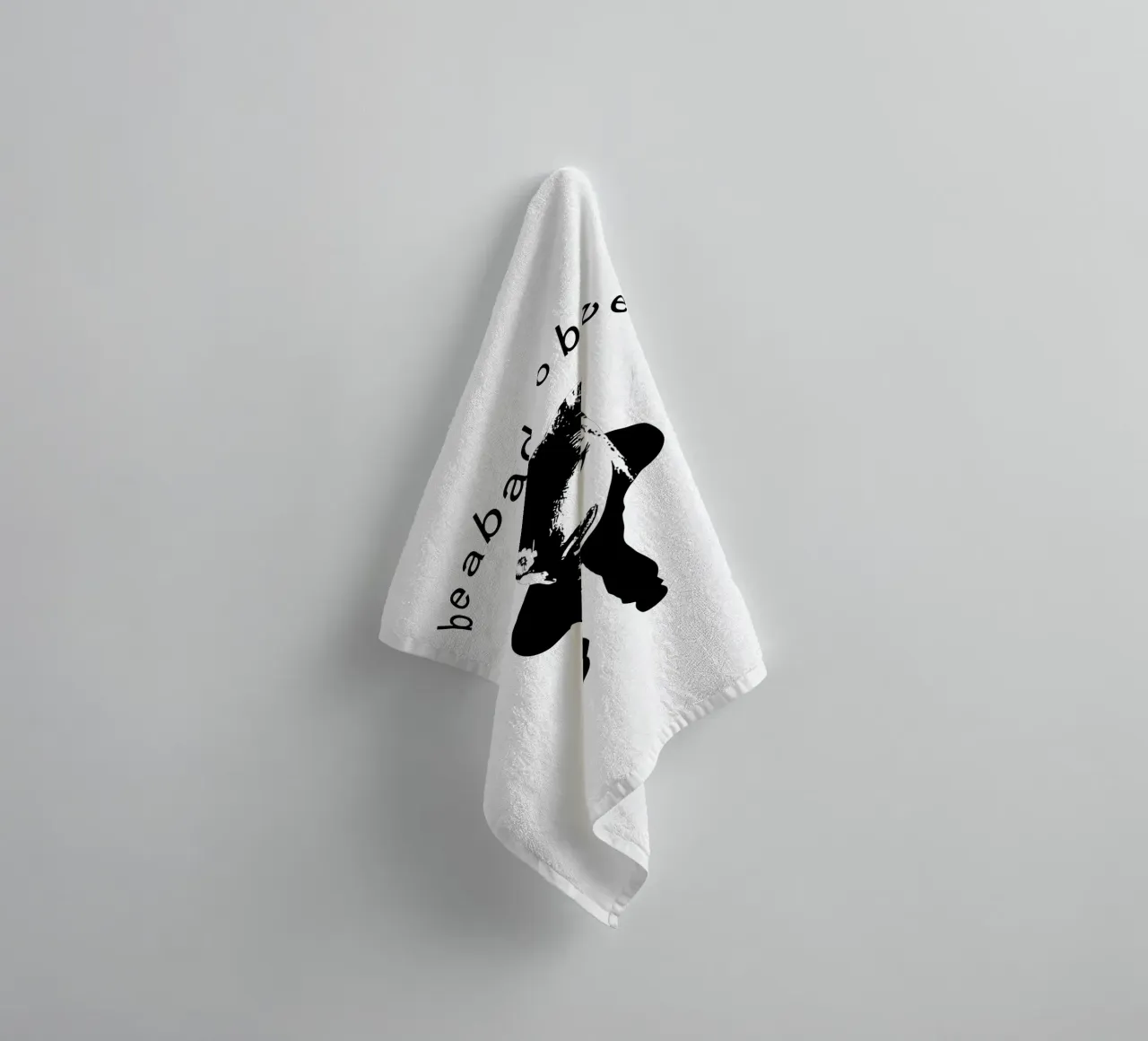 Bianco e nero asciugamano da bagno da Green