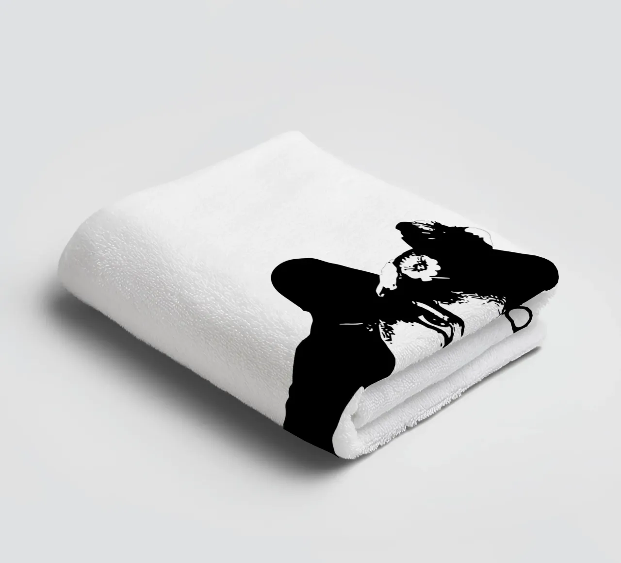Bianco e nero asciugamano da bagno da Green