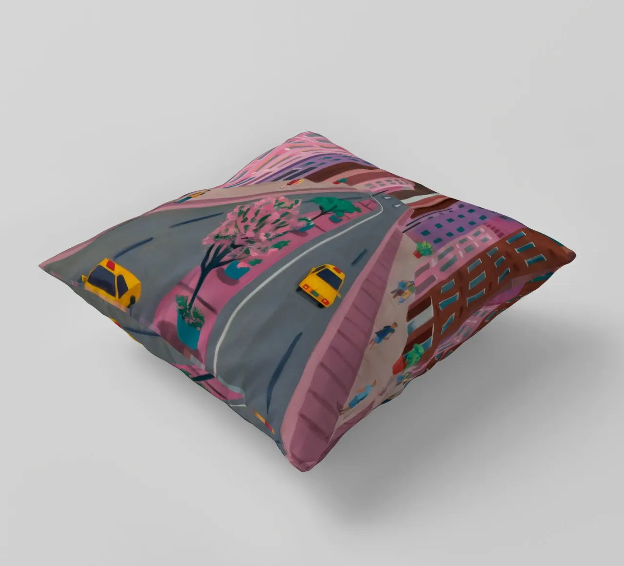 Ville Débit de la source coussin de Aurora Muse