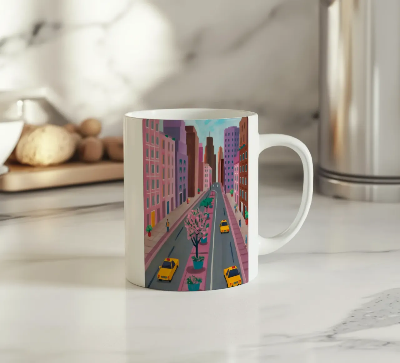 Flusso sorgivo della città tazza in ceramica da Aurora Muse