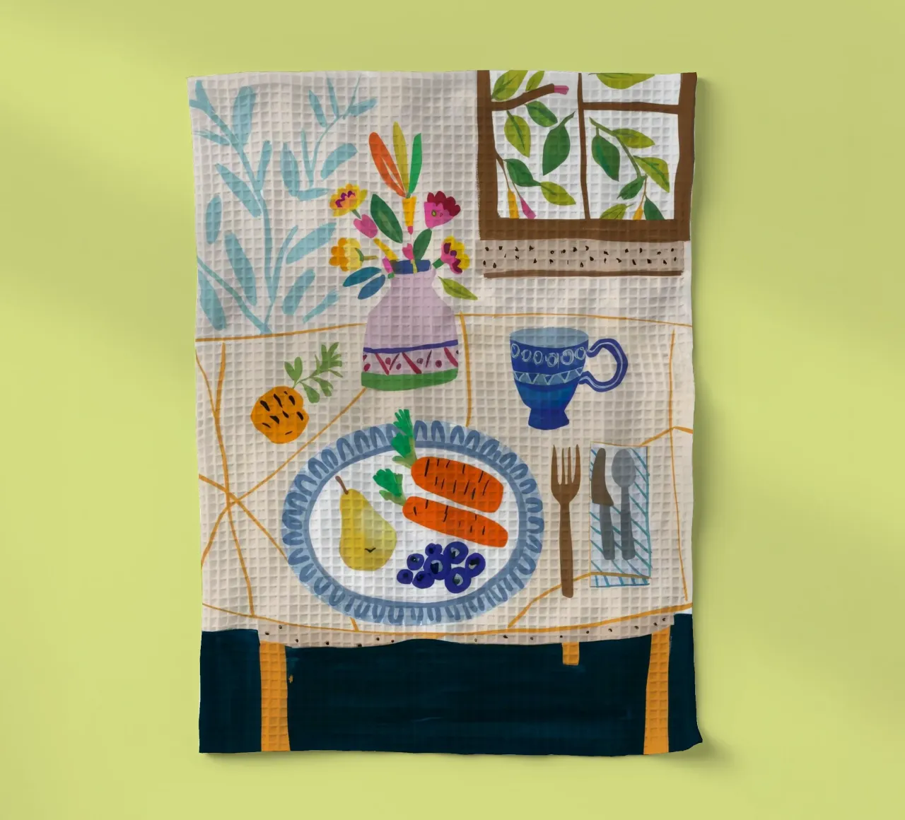 Une table saine et lumineuse torchon de Aurora Muse